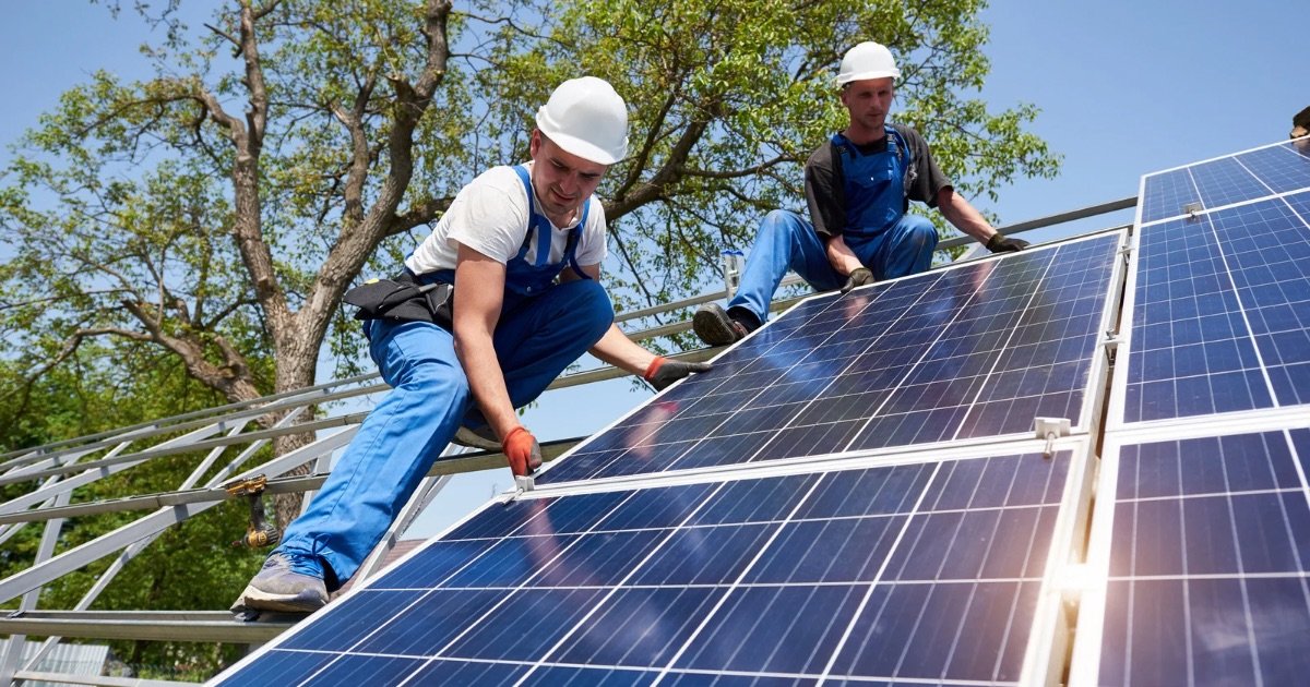 Solar Panels on a Sustainable Home